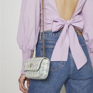 Guess Cessily tweed mini bag